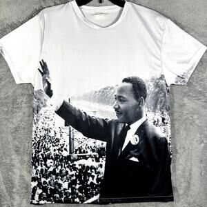 Bay Club Men's L Shirt Martin Luther King I Have A Dream Graphic Double Sided